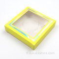 Boîtes de cils en papier holographique carré faux cils faux cils